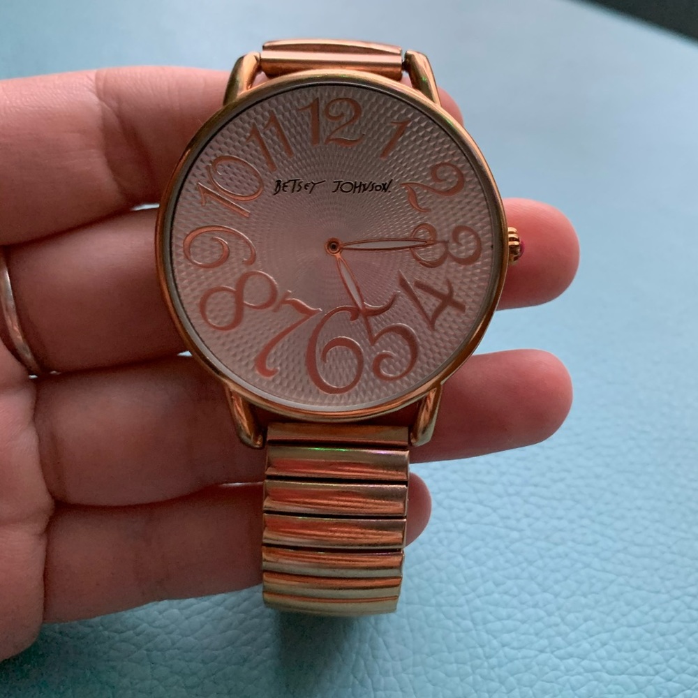 Betsey Johnson Rose Gold Watch